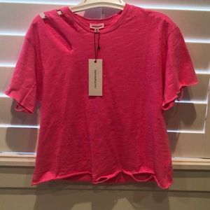 Brand new Rocker style hot pink shirt